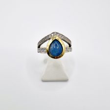 Anel em Prata e Ouro