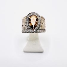 Anel em prata e ouro