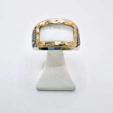 Anel em Prata e Ouro