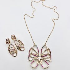 Colar e brincos Borboleta SJ