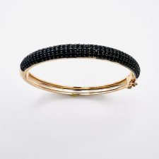 Escrava roliça cravejada preto SJ