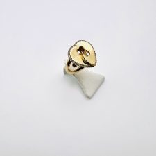 Anel Afinidade em Prata Dourada com Zircónias EC