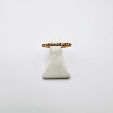 Anel Princesa em Prata Dourada com Zircónias EC