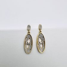 Brincos Leveza em Prata Dourada EC