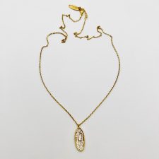 Colar Leveza em Prata Dourada EC