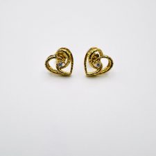 Brincos História de Amor em Prata Dourada EC