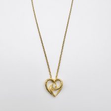 Colar História de Amor em Prata Dourada EC