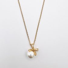 Colar Laços da Vida em Prata Dourada com Pérola EC