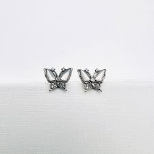 Brincos Borboleta em prata com zircónias EC