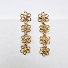 Brincos Sweet Moments em Prata Dourada EC