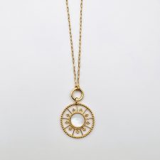 Colar Sunny com madrepérola em Prata dourada EC