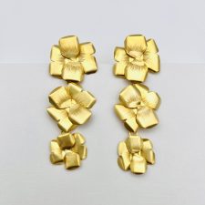 Brincos O Amor Perfeito em Prata Dourada EC