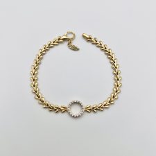 Pulseira Embrace em Prata dourada EC